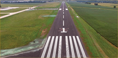 Baraboo-Dells Regional Airport early stage construction project