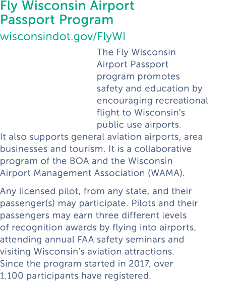 Fly Wisconsin Airport Passport Program wisconsindot gov FlyWI The Fly Wisconsin Airport Passport program promotes saf   