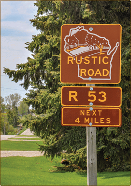 Rustic Road 53, Brown County, WisDOT photo