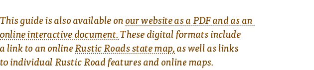 This guide is also available on our website as a PDF and as an online interactive document  These digital formats inc   