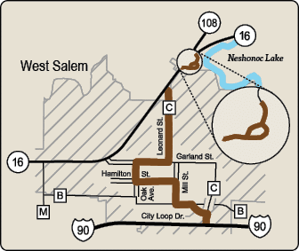 Map of Rustic Road 31