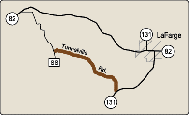 Map of Rustic Road 55