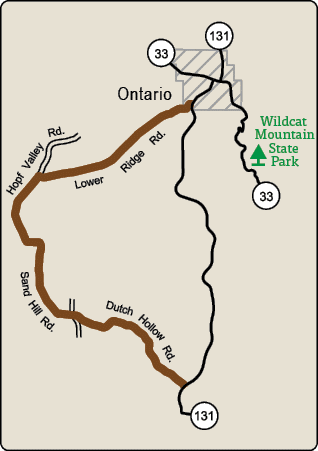 Map of Rustic Road 56