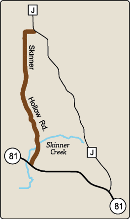 Map of Rustic Road 94