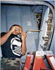 Performing maintenance on an airliner