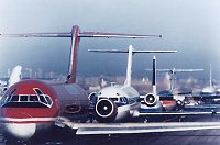 Airliners ready for take-off