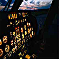 Photograph of an airplane cockpit