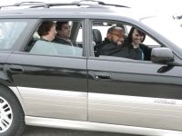 People carpooling to work.