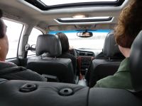 People carpooling to work.