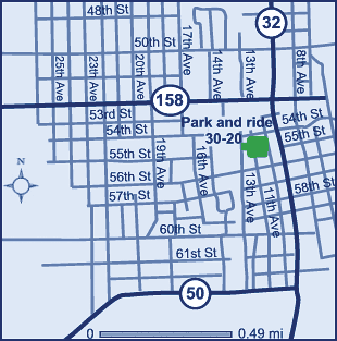 Kenosha County park and ride lot 30-20.