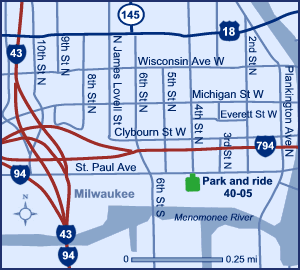 Milwaukee County park and ride lot 40-05.