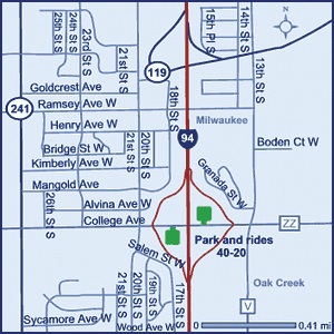 Milwaukee County park and ride lots 40-20.