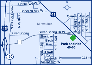 Park and ride lots, Milwaukee County. Timmerman Field
            (Milwaukee Northwest), lot 4065.
