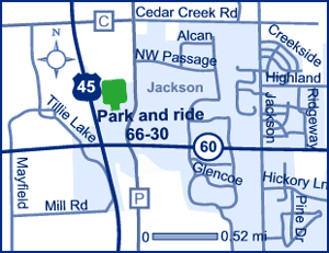 Washington County park and ride lot - Jackson (County P/WIS 60), lot 6630.