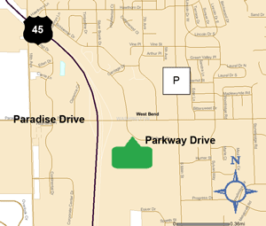 Map of Washington County park and ride lot 66-55.