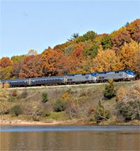 Amtrak Empire Builder in Wisconsin