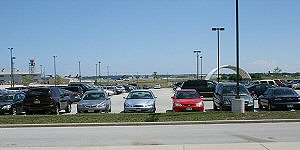 Milwaukee Airport Railroad Station - parking area