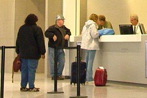 The station's ticket counter