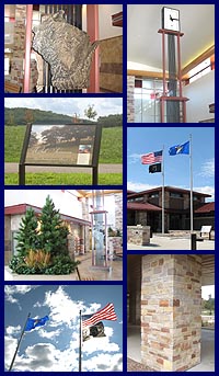 Rest area 11 (I-39/90/94 eastbound, Portage) photo collage.