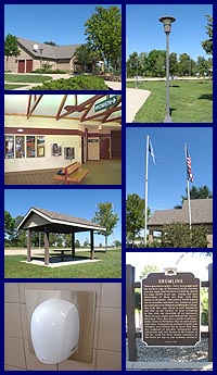 Rest area 13 (I-94 eastbound, Lake Mills) photo collage. Rest area 13 (I-94 eastbound, Lake Mills) photo collage.