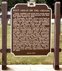 Historical marker located at rest area 11.