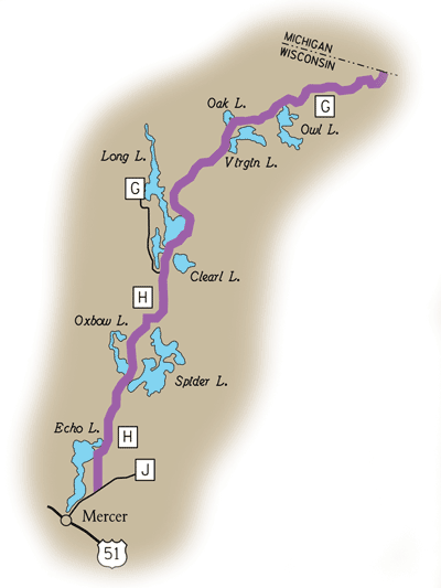 Map of Rustic Road 100