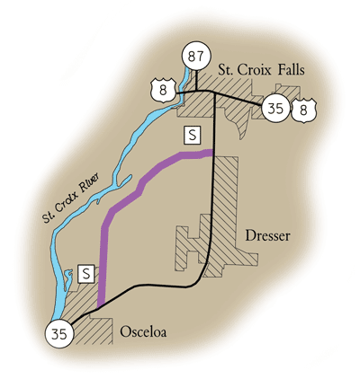 Map of Rustic Road 101