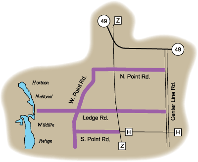 Map of Rustic Road 106