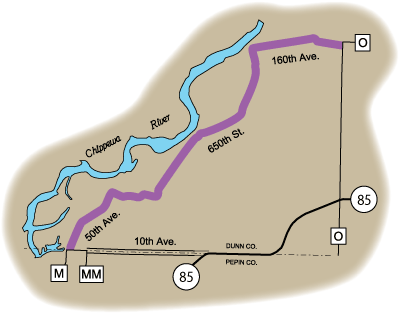Map of Rustic Road 107