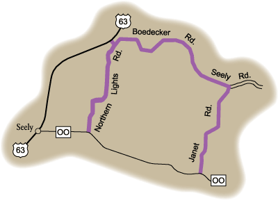 Map of Rustic Road 108