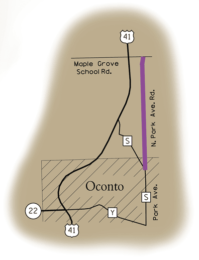 Map of Rustic Road 109