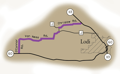 Map of Rustic Road 110