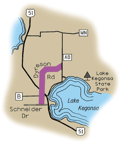 Map of Rustic Road 20