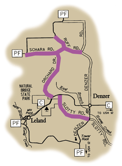 Map of Rustic Road 21