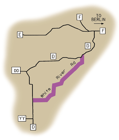 Map of Rustic Road 22