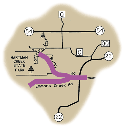 Map of Rustic Road 23