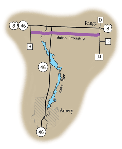 Map of Rustic Road 28