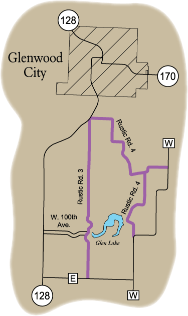 Map of Rustic Roads 3 and 4