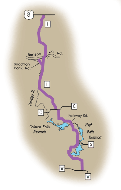 Map of Rustic Road 32