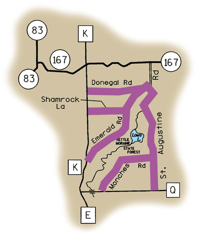 Map of Rustic Road 33