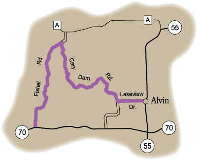 Map of Rustic Road 34