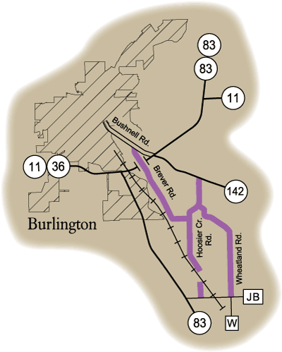 Map of Rustic Road 42