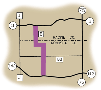 Map of Rustic Road 43