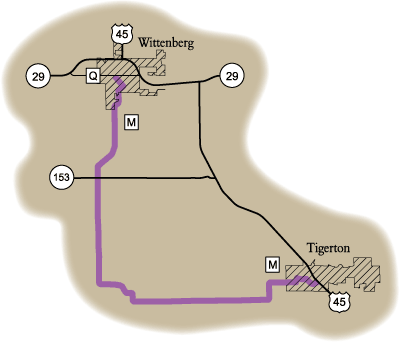 Map of Rustic Road 47