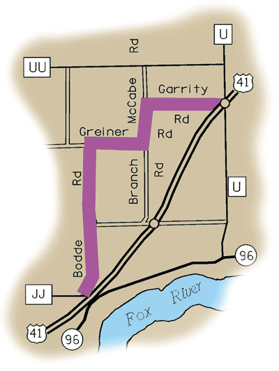 Map of Rustic Road 53