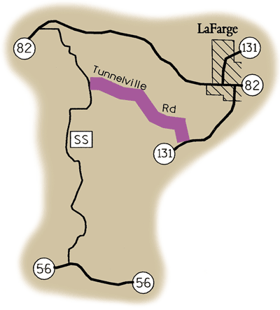 Map of Rustic Road 55