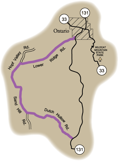 Map of Rustic Road 56