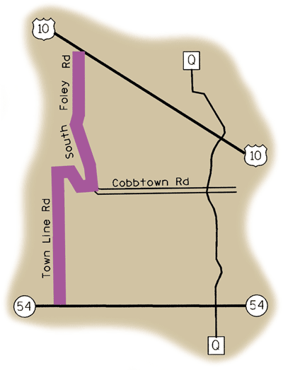 Map of Rustic Road 57