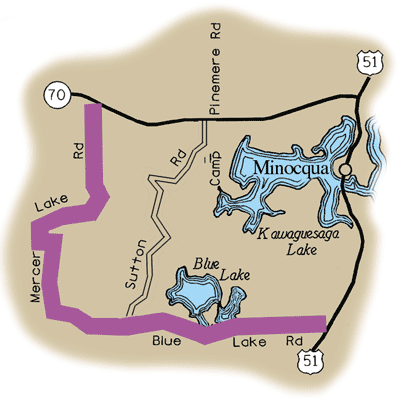 Map of Rustic Road 58