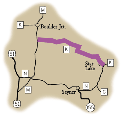 Map of Rustic Road 60